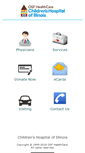Mobile Screenshot of childrenshospitalofillinois.org