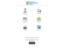 Tablet Screenshot of childrenshospitalofillinois.org